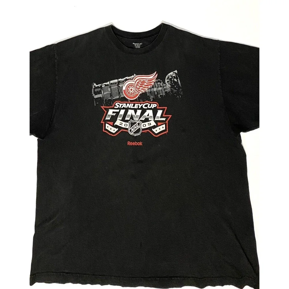 NHL 2009 Stanley Cup Final Detroit Red Wings Mens Reebok T Shirt 3XL